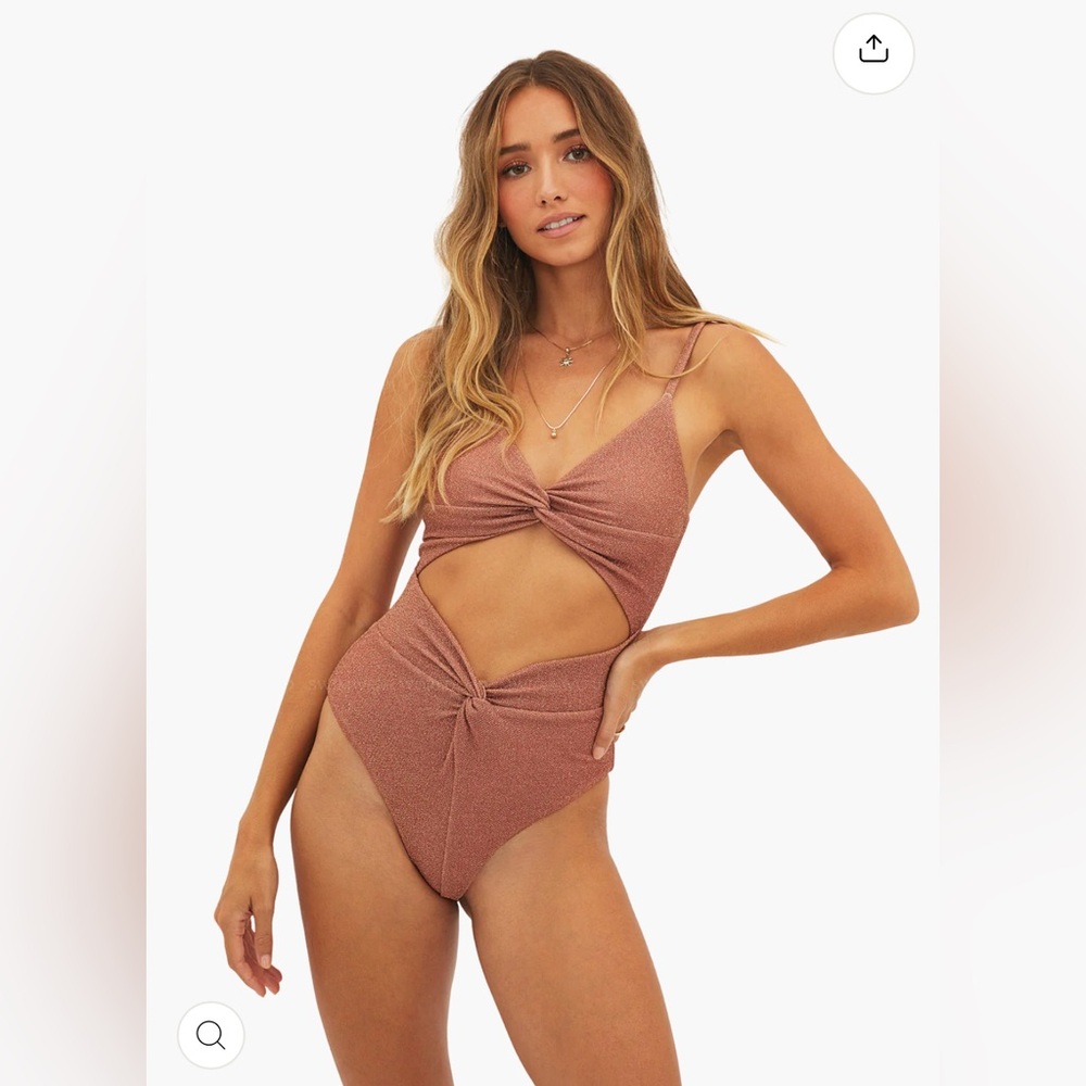 NWT Beach Riot Aviva Desert Mirage One-Piece Swimsuit L